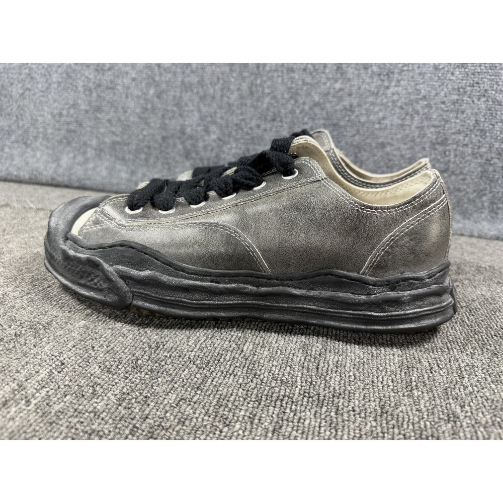 Maison Mihara Yasuhiro Shoes Mens 11 Gray Canvas Low Top Casual Sneakers Lace Up - Picture 8 of 15